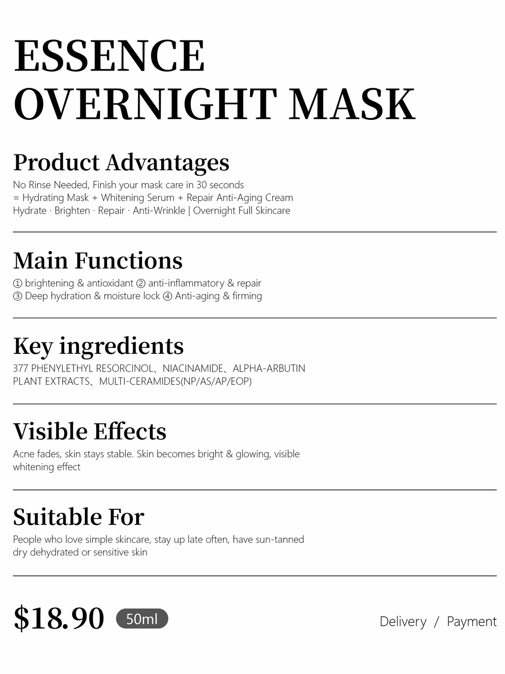 ESSENCE OVERNIGHT MASK